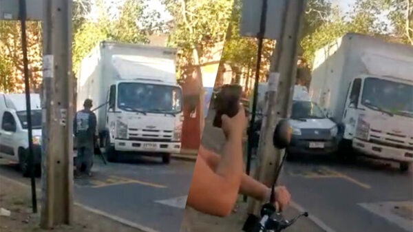 Speltip van de dag: niet fokken met een pissige vrachtwagenchauffeur