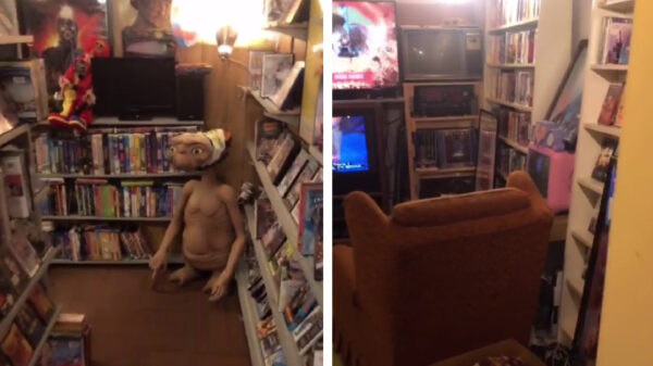 Extreem verveelde Amerikaan bouwt complete videotheek in zijn kelder