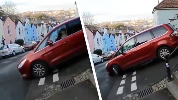 Vale Street in Bristol is ongeschikt voor mensen met voorbumpers