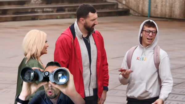 Sorry, maar zit jij nu naar mijn vriendin te staren?