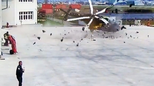 Helikopter in het Italiaanse Bolzano crasht tijdens het opstijgen