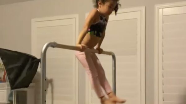 Ze moet alleen nog even aan haar afsprong werken