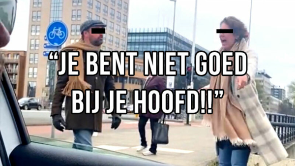 Nederlandse Karen maakt enorme scène om vent die nèt niet over het zebrapad loopt