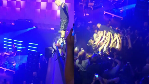 Zanger van Rotterdamse band De Likt doet epische stagedive