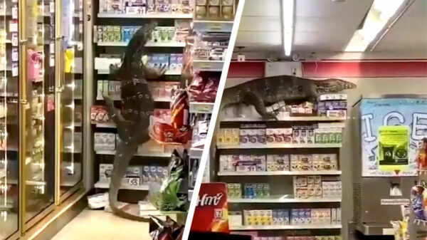 Kan iemand deze Thaise varaan vertellen waar de glutenvrije koekjes liggen?