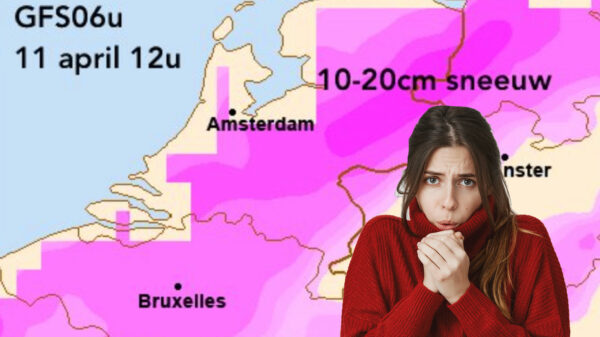 Gáááán we weer: aanstaande zondag krijg je 20 centimeter sneeuw op je bakkes!