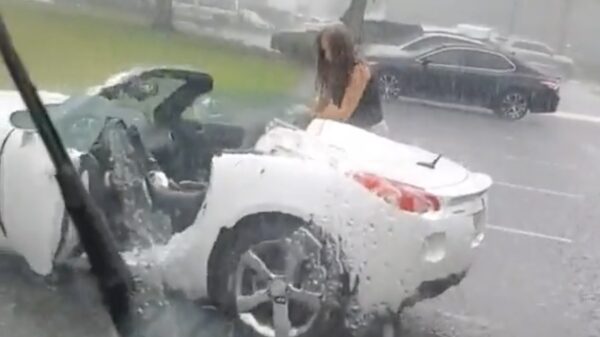 Tip van de dag: check altijd even buienradar als je gaat rijden