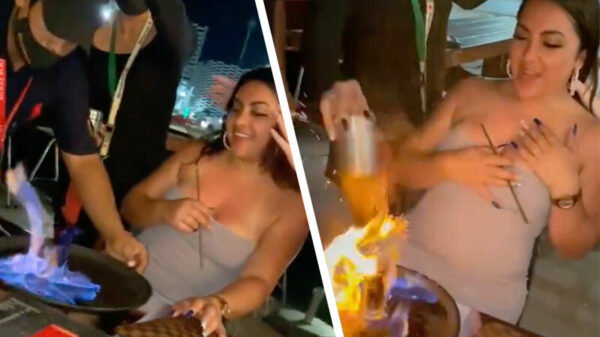 Vlammend shotje wordt feestende vriendinnen bijna fataal