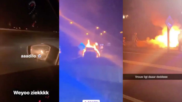 Duitser jankt met 200+ km/u in brandende BMW over de A1