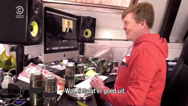 Koning Willem Alexander heeft schoon genoeg van Lucky TV en gaat in de tegenaanval