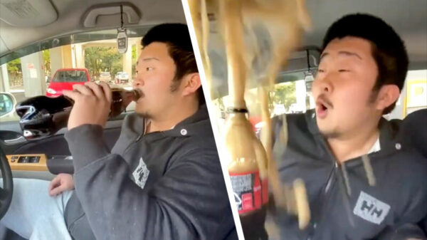 Tip: drink geen cola in de auto met deze Mentos-mofo in de buurt