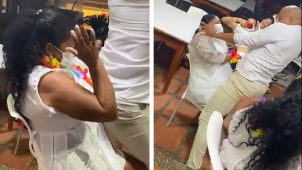 Schoonmoeder is niet de enige die deze lapdance niet kan verDRAGEN