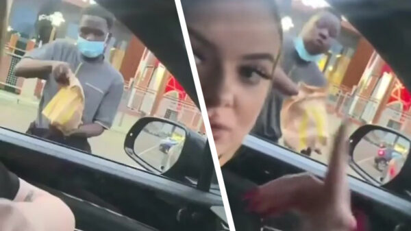 Karen en vent moesten wachten bij de fastfoodtoko en willen nu gratis eten