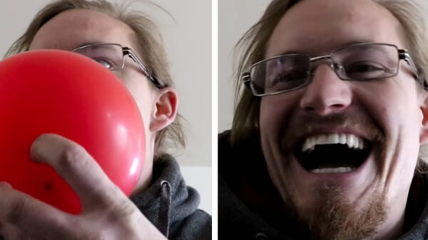 Barry White hijst ballonnetjes met zwaarste niet-giftige gassen over zijn longen