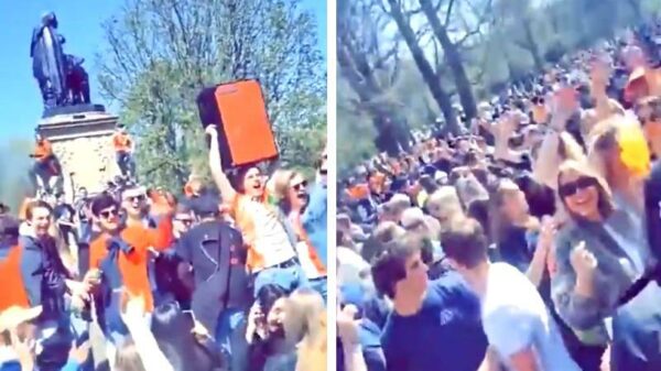 Koningsdag + zon = ouderwetse gezelligheid in het Vondelpark