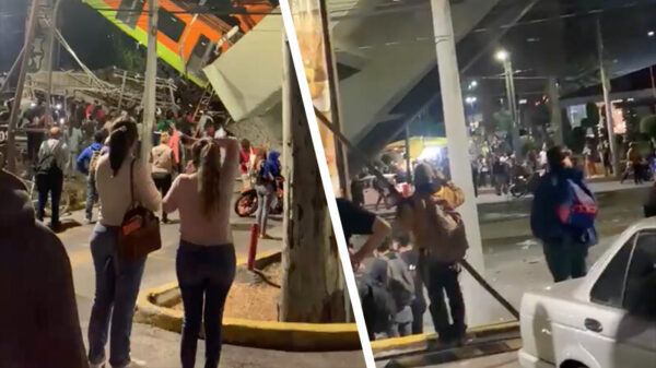 Metroviaduct in Mexico-Stad in elkaar gestort; tenminste 20 doden en 70 gewonden