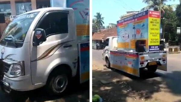 Da's ook een manier om de boodschap over te krijgen