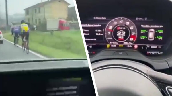 We gokken dat deze Italiaan het niet zo op wielrenners heeft