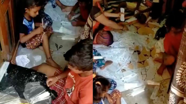 Video uit India opgedoken waarin kinderen PCR-tests in elkaar zouden zetten