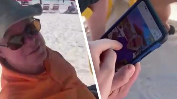 Busted: viespeuken maken stiekem foto's van bikinimeisjes op het strand