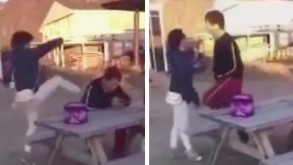 Jonge, wat ga je doen dan, een meisje slaan?