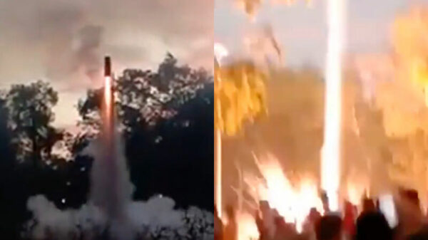 De testvlucht van het nieuwe vuurwerk in Bangladesh verliep niet vlekkeloos