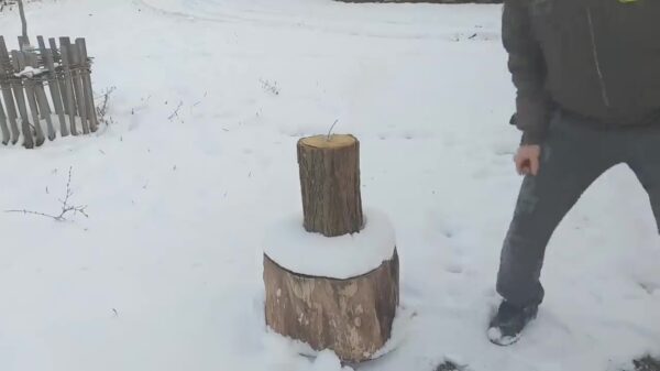 Hout kloven voor mannen: zo moet het