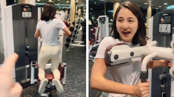 Ook op de sportschool kan je je vriendin heerlijk trollen