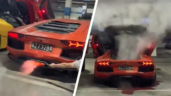 De uitlaat van je Lamborghini Aventador als bbq gebruiken is een slecht idee