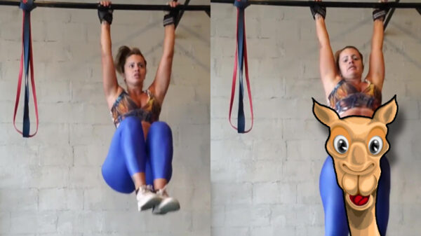 Oefen je lipleestechniek met deze fitnesschick