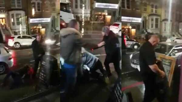 Kale uitsmijter begint bij Engelse pub in het wilde weg om zich heen te rossen