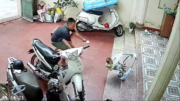 Vader van het jaar heeft razendsnelle reflexen