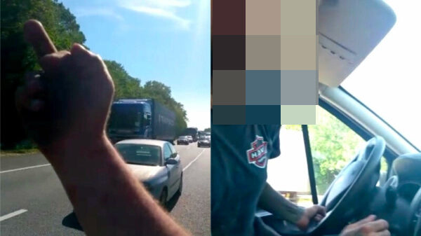 Compleet uit je frituurpan gaan tegen een Duitse vrachtwagenchauffeur