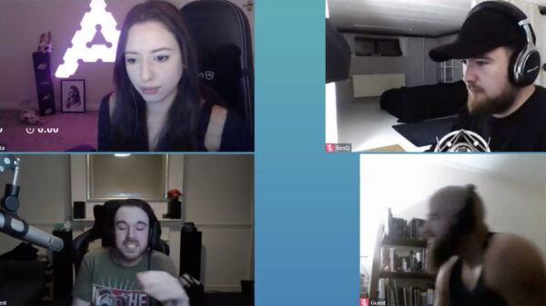 Een vermakelijk onderonsje tussen 4 mensen met Gilles de la Tourette