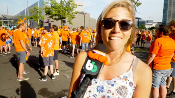 Ook Buitenbeeld was weer van de partij bij de wedstrijd Nederland - Oostenrijk