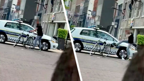 Ondertussen in Helmond: man met zonnesteek sloopt auto van handhaving