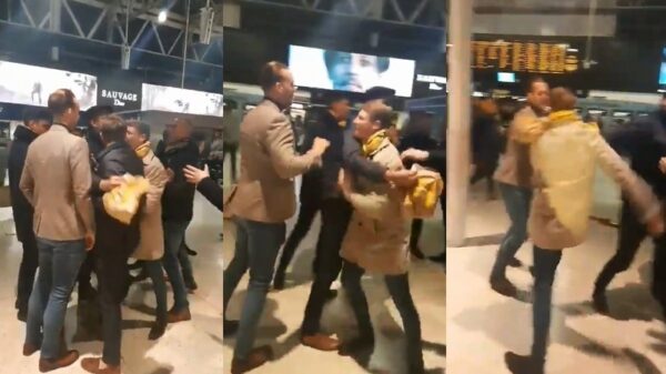 Voetbalsupporter zoekt ruzie met de verkeerde en gaat nokkie