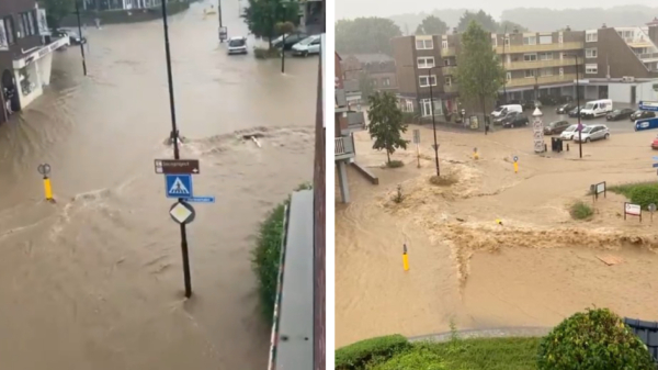 Noodweer in Nederland: regenrecord en overstroming des doods in Limburg