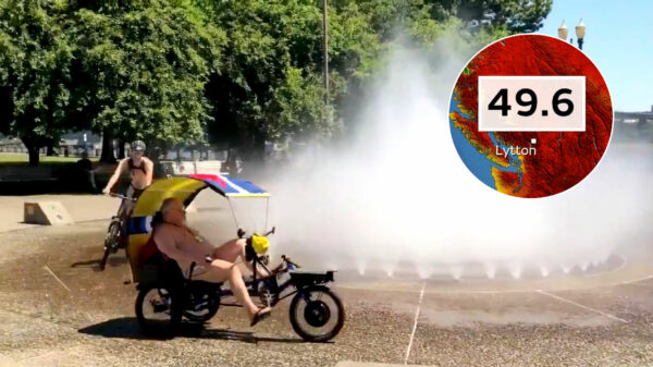 Extreem hitterecord van 49,6°C in Canada en in je blote arie op de fiets in Portland