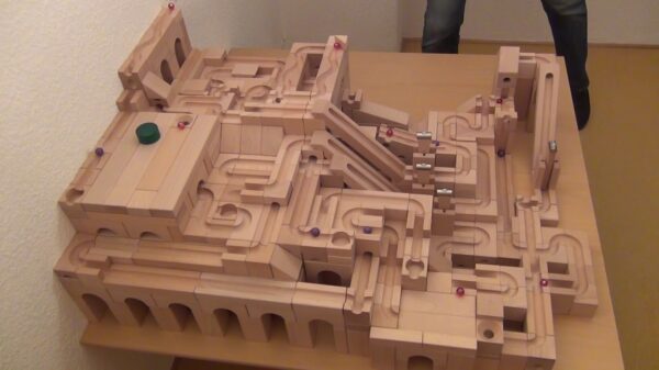 Even lekker tot rust komen met deze heerlijke knikkerbaan