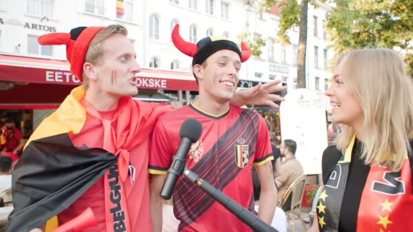 Sfeertje proeven in Antwerpen tijdens de EK-wedstrijd tussen België en Italië