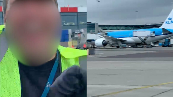 Video van Schiphol-medewerker gaat rond waarin vliegtuig met Marokkanen wordt 'uitgezwaaid'