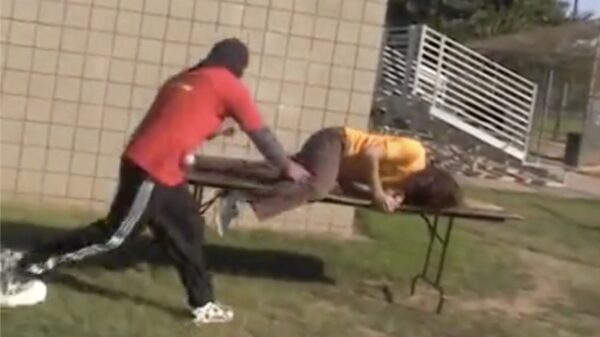 Tip van de dag: stop een amateurworstelaar nooit in een apenpak