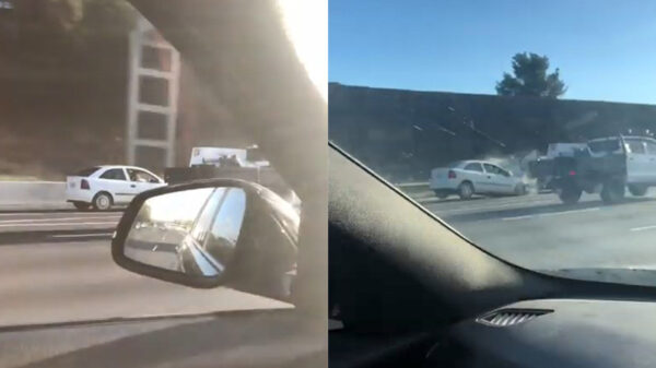 Automobilist vlamt tijdens verkeersruzie vol op stilstaande auto