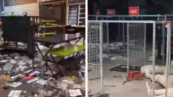 Plunderaars besloten bij één specifieke winkel niet in te breken