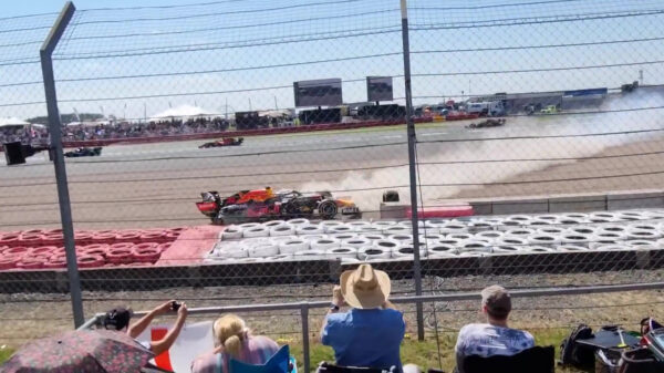 Tribunebeelden Silverstone laten zien hoe gruwelijk hard de impact van Verstappen was