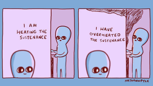 Een stapel heerlijke nieuwe Strange Planet-comics van Nathan W. Pyle