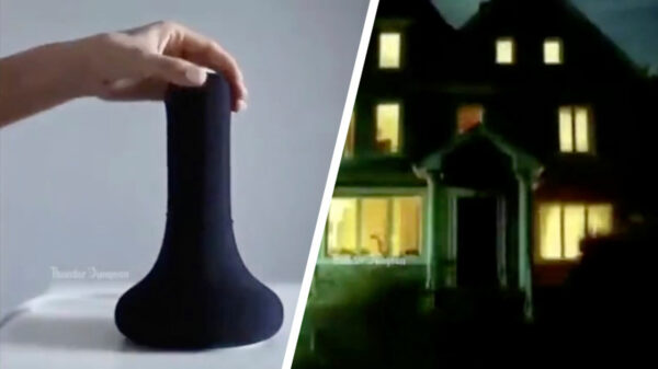 Deze designlamp is ongetwijfeld door een man ontworpen