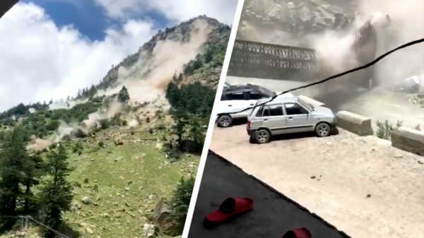 Bizarre beelden: 9 toeristen overleden door enorme vallende rotsblokken in India