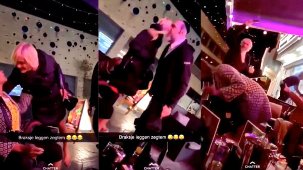 Joodse ransbak kotst over vrouw en slaat op d'r hoofd met een fles